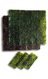 nutrientes de las algas laver crudas