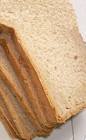 proteínas del pan blanco tostado sin sal