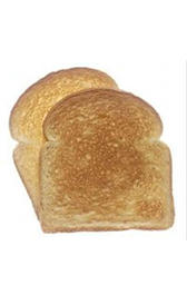 calorías del pan blanco tostado
