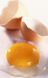 calorías de la yema de huevo