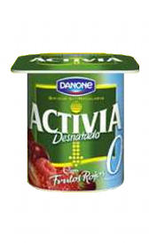 aminoácidos del activia desnatado con frutas