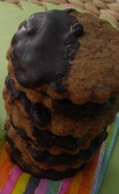 carbohidratos de las galletas cubiertas de chocolate