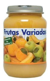 vitaminas del potito de fruta variada